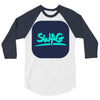 swag blu 3/4 Sleeve Shirt