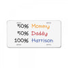mommy daddy harrison baby name License Plate