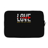 love make you fall apart Laptop sleeve