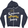 queens are born in january Zipper Hoodie