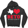 Texas Loves Beto Zipper Hoodie