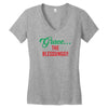 grace the blesssingg!! Women's V-Neck T-Shirt