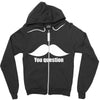mustache (3) Zipper Hoodie