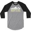 montana mountains 3/4 Sleeve Shirt