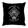bring me the horizon diamond hand Throw Pillow