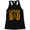 captain dad Racerback Tank