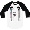watercolor eyes 3/4 Sleeve Shirt