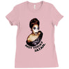 49. not today satan 022 Ladies Fitted T-Shirt