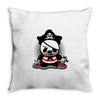 pirate panda Throw Pillow