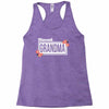 blessed grandma with flower white color Racerback Tank