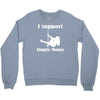 i support single moms Crewneck Sweatshirt