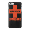 nude beach   lifeguard iPhone 7 Case