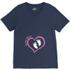 Custom baby girl name maternity design V-Neck Tee