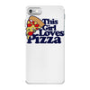 this girl loves pizza iPhone 7 Case