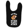 my neck my back my anxiety attack opossum guys tee Baby Bibs