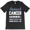 stomach cancer awaneress i wear periwinkle for someone special to me T-Shirt