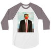 Rene Magritte Parody Impeach Trump 3/4 Sleeve Shirt