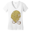 bear safety Women's V-Neck T-Shirt
