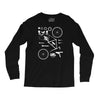 bicycle cyclopath bike hobby exploded Long Sleeve Shirts
