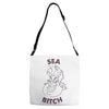 sea bitch Adjustable Strap Totes