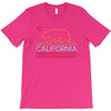 neon sign california republic flag bear T-Shirt