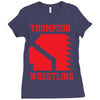 Thompson High School Wrestling (Vision Quest) Ladies Fitted T-Shirt