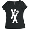 mgk t xx shirt flower black rose .. Women's Triblend Scoop T-shirt