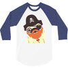 pug in a crew 3/4 Sleeve Shirt