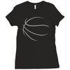 basketball sport bball streetball sportswear usa baskets ball Ladies Fitted T-Shirt