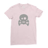 Skull Ghost Ladies Fitted T-Shirt