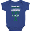 you can't scare or beat me i have been through liver cancer Baby Bodysuit