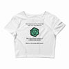 natural 1   orc Crop Top