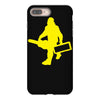 sasquatch guitar gear  funny bigfoot yeti comic monster retro iPhone 8 Plus