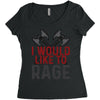 I WOULD LIKE TO RAGE Women's Triblend Scoop T-shirt