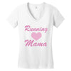 running mama Women's V-Neck T-Shirt