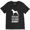 not just a dog person i'm a boxer mommy! V-Neck Tee