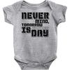 never mind Baby Onesie