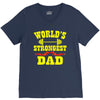 strongest dad V-Neck Tee