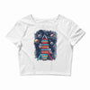 reading rocket ship Crop Top