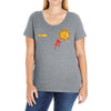 sheriff grimes Ladies Curvy T-Shirt