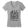 i teach mine science teacher Women's V-Neck T-Shirt