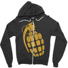granate grenade waffe weapon krieg war pc game classic usa army Zipper Hoodie