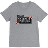 blessed grandma with flower V-Neck Tee