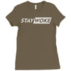 stay woke now Ladies Fitted T-Shirt