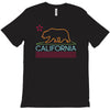 neon sign california republic flag bear T-Shirt