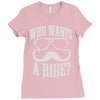 who wants to ride Ladies Fitted T-Shirt