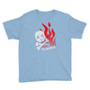 skull &amp; flames Youth Tee