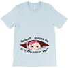 November Peeking Out Asian Baby Girl T-Shirt