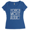 horror movie addict Women's Triblend Scoop T-shirt