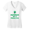 mother's day mommom of a princess Women's V-Neck T-Shirt
